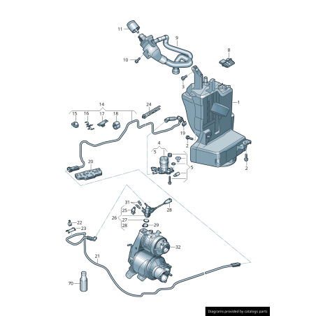 Joint - Pièces d'origine VW/Audi 04L253115