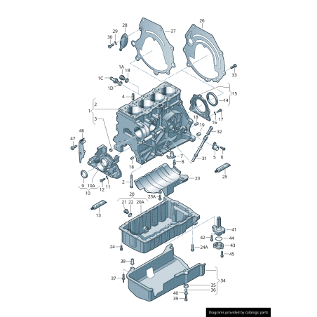 Entonnoir de guide de jauge d'huile moteur - Pièces d'origine Audi 06A103663B