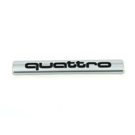 Emblème arrière Quattro Badge Chrome - Pièces d'origine Audi 4B0853737D2ZZ