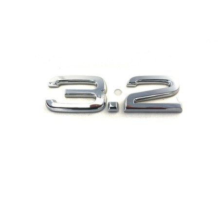 Insigne d'emblème TT 3.2 Chrome - Pièces d'origine Audi 8P0853743D2ZZ