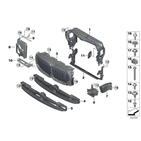 Volet d'air inférieur - Pièce d'origine BMW 51749465533