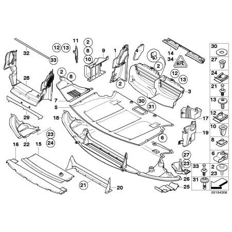 Conduit d'air de frein gauche - Pièce d'origine BMW 51757203963