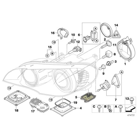 KIT PATTE REPARATION PHARE D 