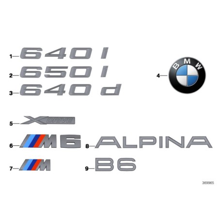 Marquage Droit - Pièce d'origine BMW 51147224616