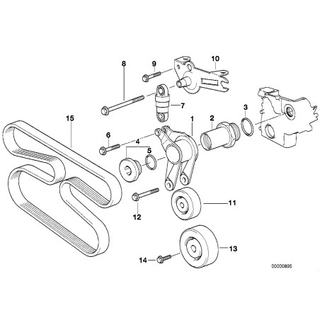 Levier - Pièce d'origine BMW 11287786259