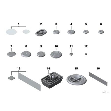 Housse de bloc de levage - Pièce d'origine BMW 51718268885