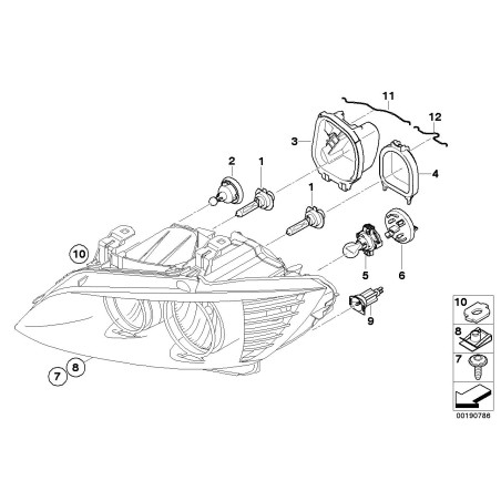 Ampoule pour phares Angel Eyes - Pièce d'origine BMW 63112179077