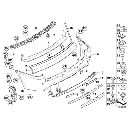 Protection de seuil de chargement - Pièce d'origine BMW 51123414406