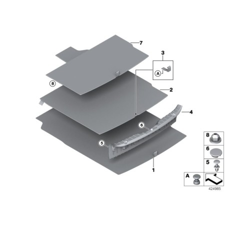 Protection de seuil de chargement - Pièce d'origine BMW 51477227535