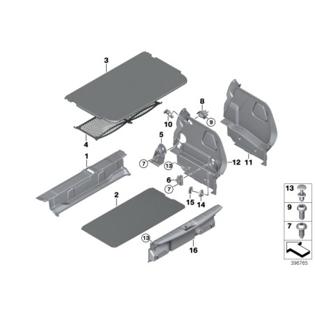 Protection de seuil de chargement - Pièce d'origine BMW 51477298591