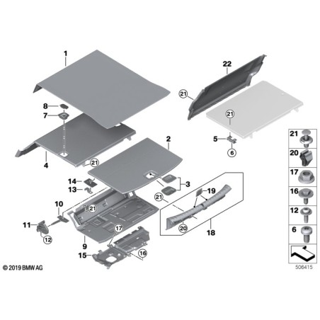 Protection de seuil de chargement - Pièce d'origine BMW 51477373574