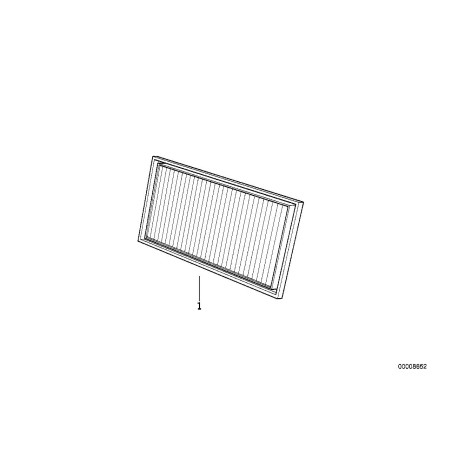 Filtre à micro - Pièce d'origine BMW 64311390870