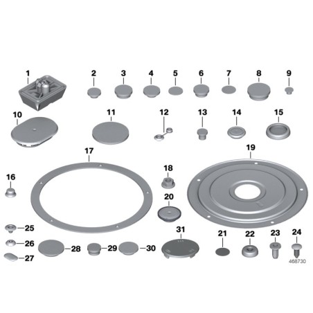 BMW/Bouchon aveugle - Pièce d'origine BMW51711863869