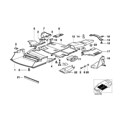 BMW/Support - Pièce d'origine BMW51481977239