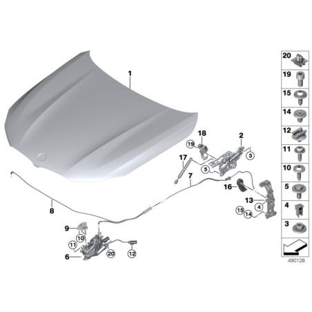 BMW/Support - Pièce d'origine BMW61136920043