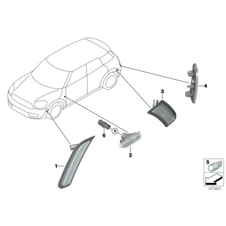 BMW/Douille d'ampoule - Pièce d'origine BMW63138382104