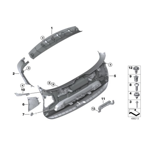 BMW/Bouton - Pièce d'origine BMW51497455851