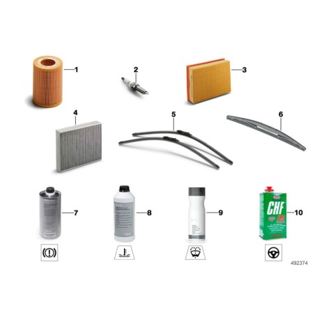 Filtre à habitacle / Filtre à air frais - Pièce d'origine BMW64116823725