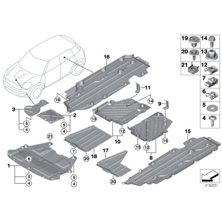 BMW/Circlip - Pièce d'origine BMW51718212163