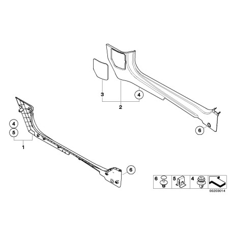 BMW/Clip - Pièce d'origine BMW51437048911