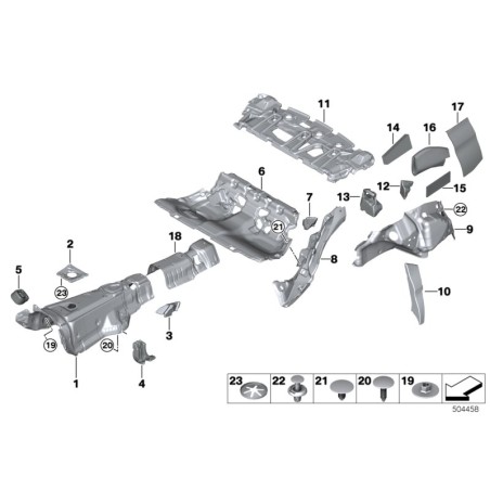 BMW/Clip - Pièce d'origine BMW51488245867