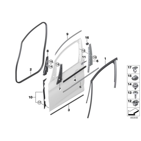 BMW/Clip - Pièce d'origine BMW51767412895