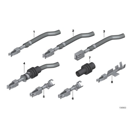 BMW/Contact à ressort double plat - Pièce d'origine BMW61130009633