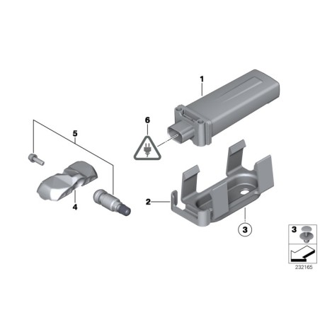 BMW/Attache à expansion - Pièce d'origine BMW51481938725