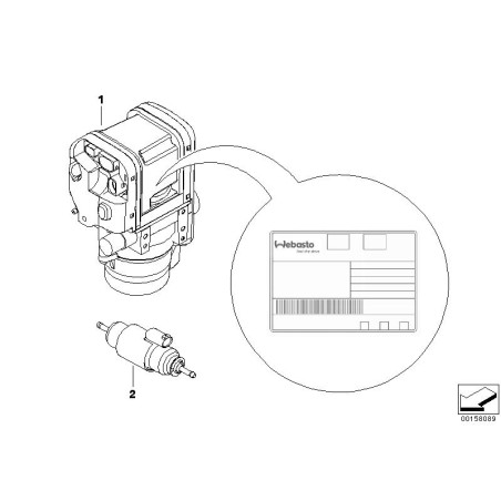 BMW/Pompe à carburant - Pièce d'origine BMW64126951678