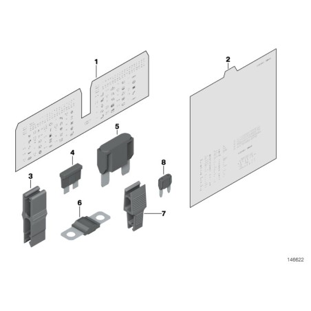 BMW/Relais fusible 50A - Pièce d'origine BMW61138365901