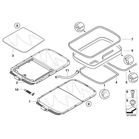 BMW/Joint d'étanchéité - Pièce d'origine BMW54107039723