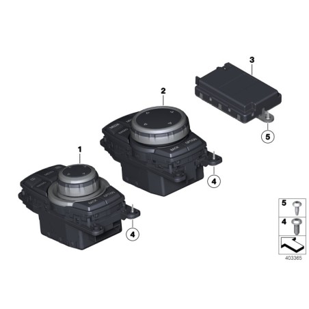 Unité de commande tactile BMW/IDrive - Pièce d'origine BMW65829371374