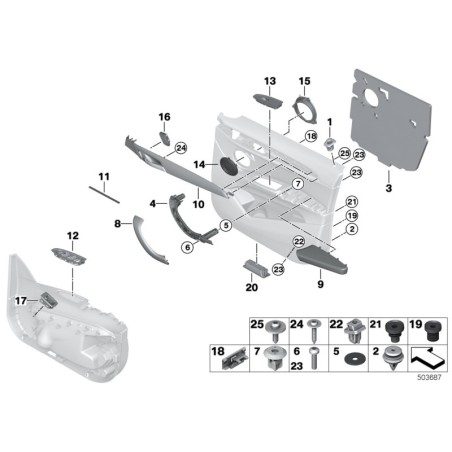 BMW/LED pour lampe intérieure - Pièce d'origine BMW63319270505