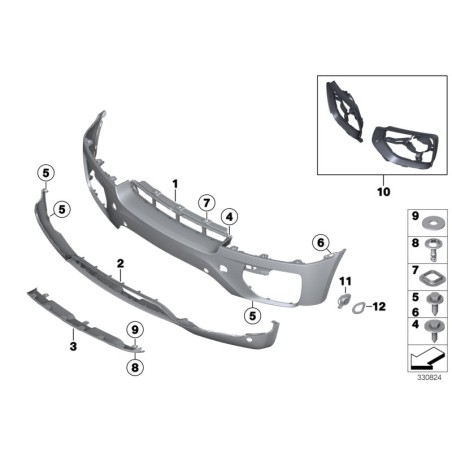 Panneau de garniture - Pièce d'origine BMW 51117052397