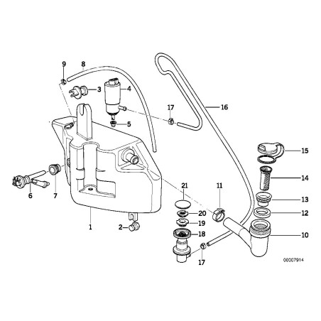 Pompe de lave-glace - Pièce d'origine BMW 61661380066