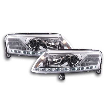 Phare Daylight LED feux de jour Audi A6 type 4F 04-08 chrome