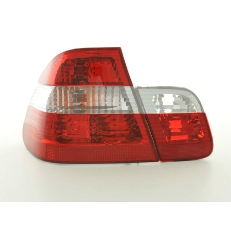 Kit feux arrière BMW Série 3 Limo type E46 98-01 blanc / rouge