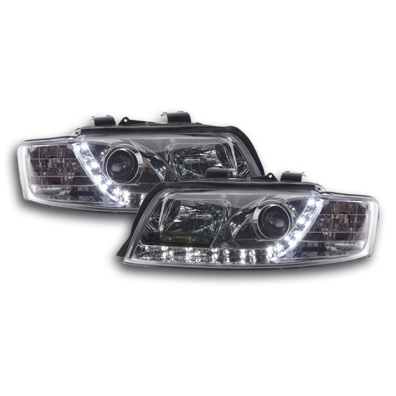 Phare Daylight Led Drl Look Audi A4 Type 8e 01 04 Chrome