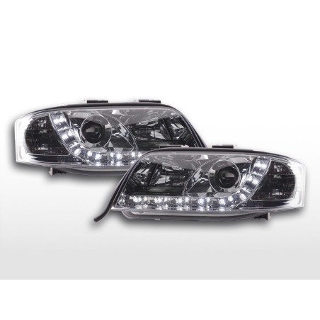 Phare Daylight LED DRL look Audi A6 type 4B 01-04 chrome