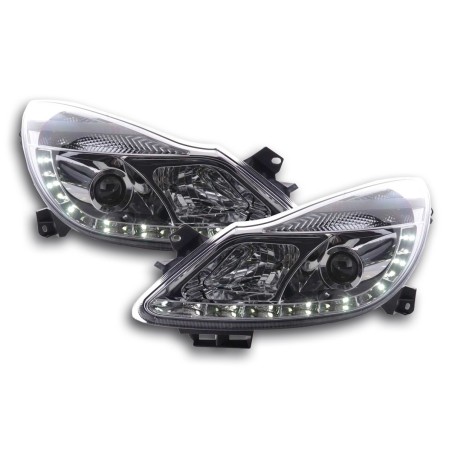 Phare Daylight LED DRL look Opel Corsa D 06- chromé