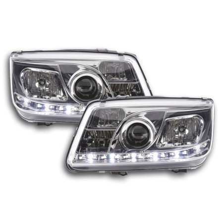 Phare Daylight LED DRL look VW Bora type 1J 99-04 chrome