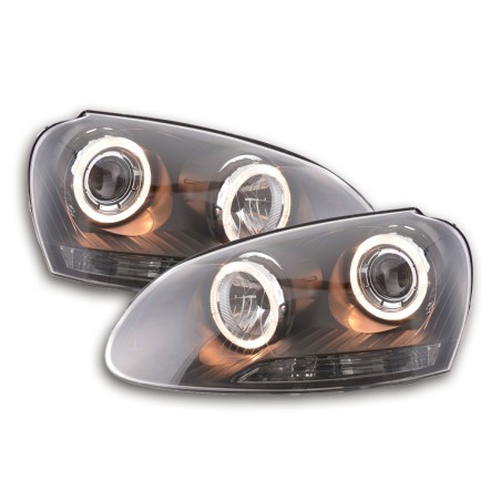 Phare Angel Eye VW Golf 5 type 1K 03-08 noir