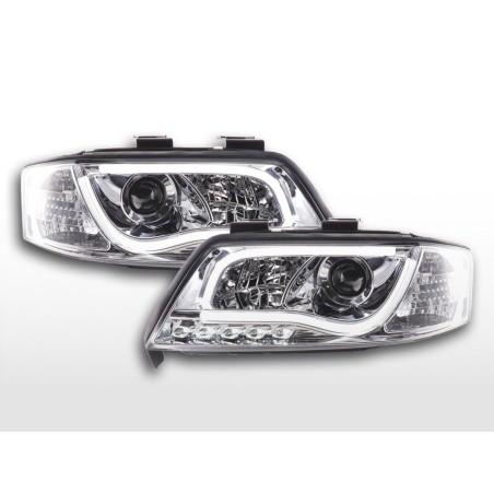 Phare Daylight LED DRL look Audi A6 type 4B 97-01 chrome