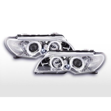 Phares pour BMW Série 3 E46 Coupé / Cabrio 03-05 chrome