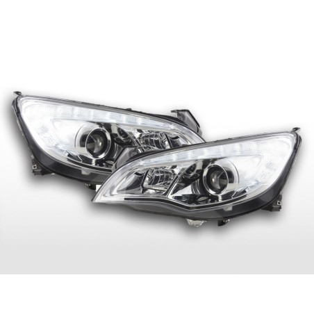 Phares avant Opel Astra J 5 portes 2009-2012 chrome avec moteur