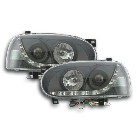 Phare Daylight LED feux de jour VW Golf 3 91-97 noir