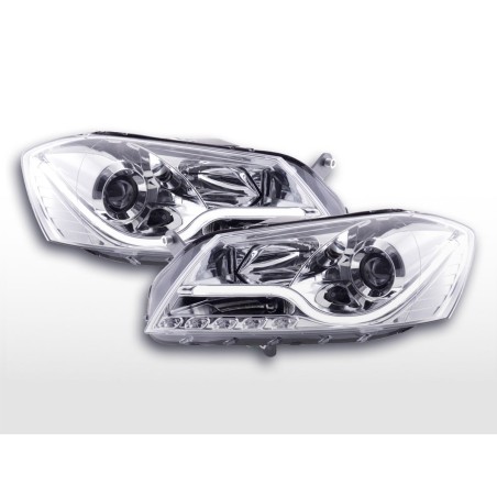 Phare Daylight LED DRL look VW Passat B7 3C 10- chrome