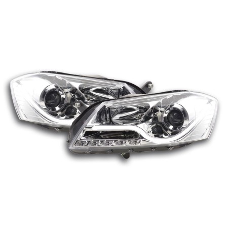 Phare Daylight LED DRL look VW Passat B7 3C 10- chrome