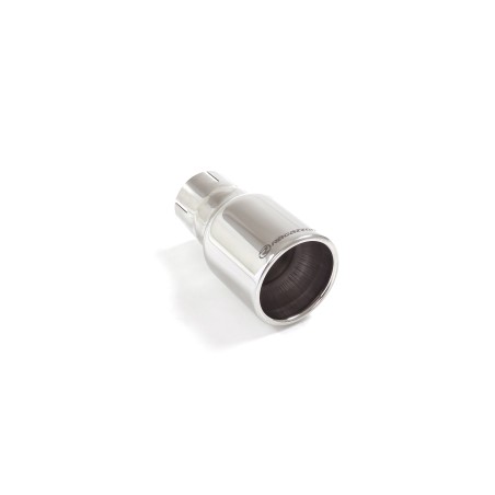 Sortie d'échappement ronde 90 mm en inox - diamètre intérieur du tube d'entrée 57 mm - longueur 160 mm Universel Embouts  RO.90